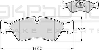 Akebono AN-4763KE - Kit de plaquettes de frein, frein à disque cwaw.fr