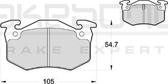 Akebono AN-4762KE - Kit de plaquettes de frein, frein à disque cwaw.fr