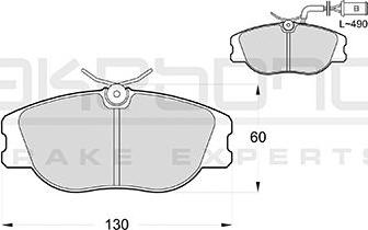 Akebono AN-4710WK - Kit de plaquettes de frein, frein à disque cwaw.fr