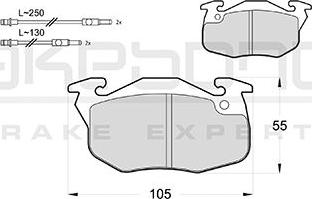 Akebono AN-4713WK - Kit de plaquettes de frein, frein à disque cwaw.fr