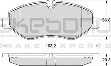 Akebono AN-4723KE - Kit de plaquettes de frein, frein à disque cwaw.fr