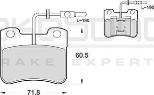 Akebono AN-4775WK - Kit de plaquettes de frein, frein à disque cwaw.fr