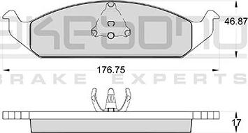 Akebono AN-650WK - Kit de plaquettes de frein, frein à disque cwaw.fr