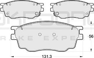 Akebono AN-680WKE - Kit de plaquettes de frein, frein à disque cwaw.fr