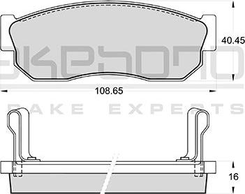 Akebono AN-107WKE - Kit de plaquettes de frein, frein à disque cwaw.fr