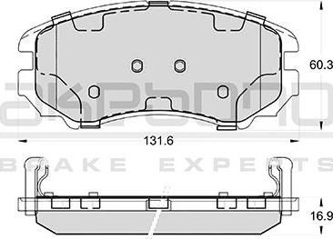 Akebono AN-8090WK - Kit de plaquettes de frein, frein à disque cwaw.fr