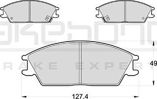 Akebono AN-8053WK - Kit de plaquettes de frein, frein à disque cwaw.fr