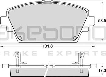 Akebono AN-8052WK - Kit de plaquettes de frein, frein à disque cwaw.fr