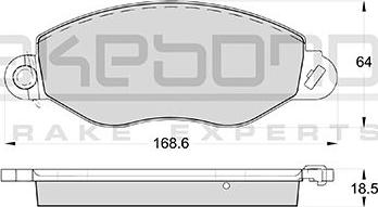 Akebono AN-8085WK - Kit de plaquettes de frein, frein à disque cwaw.fr