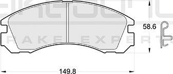 Akebono AN-8088WK - Kit de plaquettes de frein, frein à disque cwaw.fr