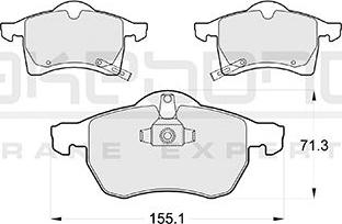 Akebono AN-8033WKE - Kit de plaquettes de frein, frein à disque cwaw.fr