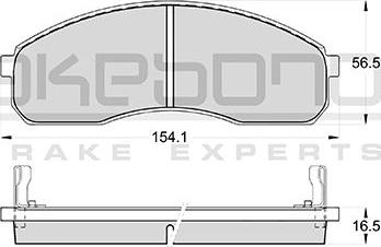 DJ Parts BP1290 - Kit de plaquettes de frein, frein à disque cwaw.fr