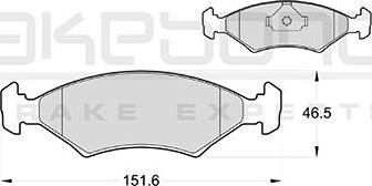 Akebono AN-8156K - Kit de plaquettes de frein, frein à disque cwaw.fr