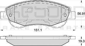 Akebono AN-8161WK - Kit de plaquettes de frein, frein à disque cwaw.fr