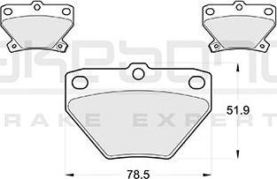 Akebono AN-8107K - Kit de plaquettes de frein, frein à disque cwaw.fr