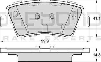 Akebono AN-8185WK - Kit de plaquettes de frein, frein à disque cwaw.fr