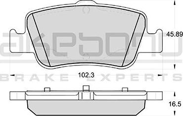 Akebono AN-8187WK - Kit de plaquettes de frein, frein à disque cwaw.fr