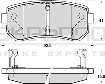 Akebono AN-8139WK - Kit de plaquettes de frein, frein à disque cwaw.fr