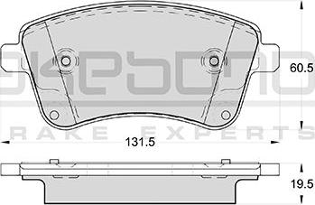 Akebono AN-8205WK - Kit de plaquettes de frein, frein à disque cwaw.fr