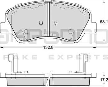 Akebono AN-8219WK - Kit de plaquettes de frein, frein à disque cwaw.fr