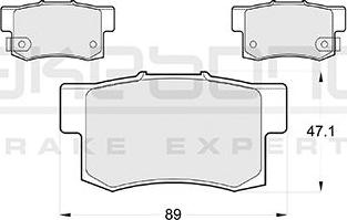 Akebono AN-8217WK - Kit de plaquettes de frein, frein à disque cwaw.fr