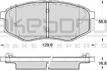 Akebono AN-8222WK - Kit de plaquettes de frein, frein à disque cwaw.fr