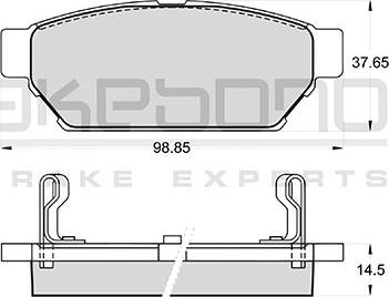 Akebono AN-380WKE - Kit de plaquettes de frein, frein à disque cwaw.fr