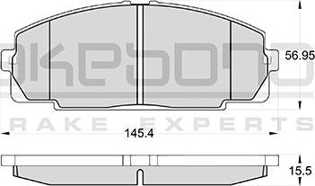 Akebono AN-247KE - Kit de plaquettes de frein, frein à disque cwaw.fr