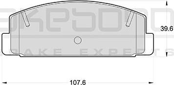 Akebono AN-219K - Kit de plaquettes de frein, frein à disque cwaw.fr