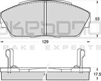 Akebono AN-230WK - Kit de plaquettes de frein, frein à disque cwaw.fr