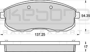 AISIN SN559P - Kit de plaquettes de frein, frein à disque cwaw.fr