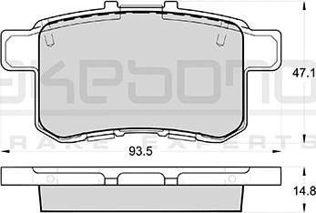 Akebono AN-740WK - Kit de plaquettes de frein, frein à disque cwaw.fr