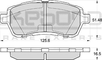 Akebono AN-753WKE - Kit de plaquettes de frein, frein à disque cwaw.fr