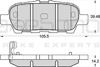 Akebono AN-768WKE - Kit de plaquettes de frein, frein à disque cwaw.fr