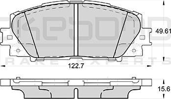 Valeo 606406 - Kit de plaquettes de frein, frein à disque cwaw.fr