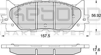 Akebono AN-734K - Kit de plaquettes de frein, frein à disque cwaw.fr