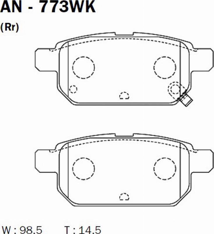 Alanko 10300839 - Kit de plaquettes de frein, frein à disque cwaw.fr