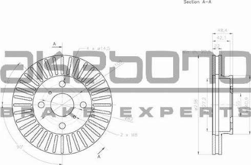 Akebono BN-0971 - Disque de frein cwaw.fr