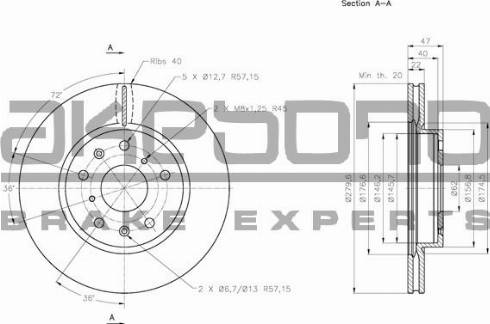 Akebono BN-0409 - Disque de frein cwaw.fr