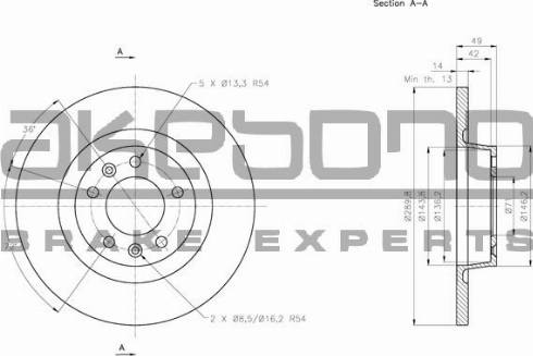 Akebono BN-0483 - Disque de frein cwaw.fr