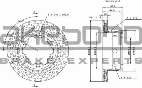 Akebono BN-0474 - Disque de frein cwaw.fr