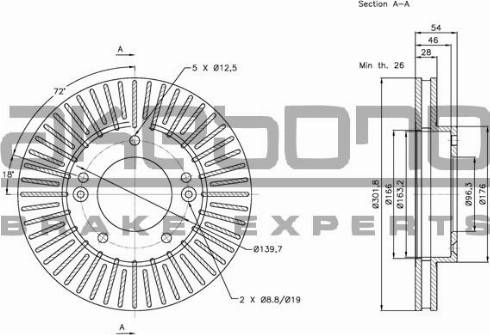 Akebono BN-0564 - Disque de frein cwaw.fr