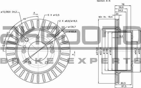 Akebono BN-0565E - Disque de frein cwaw.fr