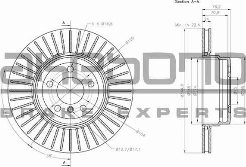 Akebono BN-0528 - Disque de frein cwaw.fr