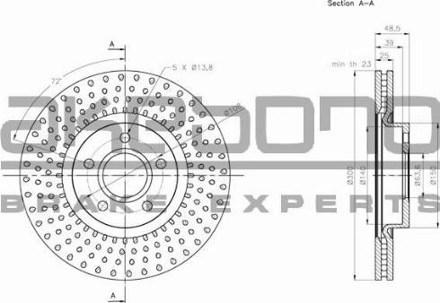 Akebono BN-0665 - Disque de frein cwaw.fr