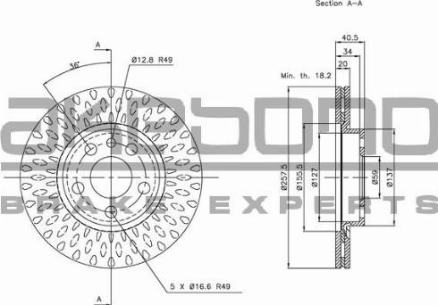 Akebono BN-0674 - Disque de frein cwaw.fr