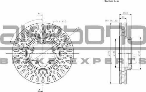 Akebono BN-0676 - Disque de frein cwaw.fr