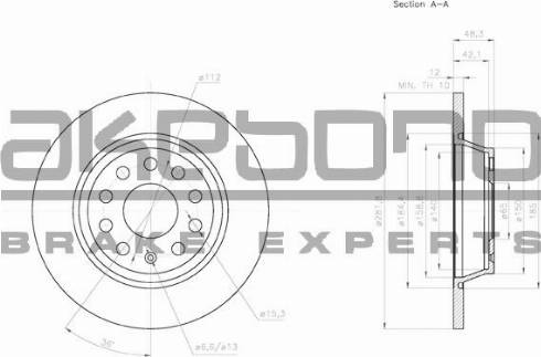 Akebono BN-0007 - Disque de frein cwaw.fr