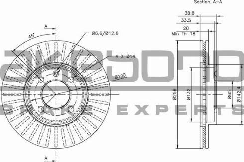 Akebono BN-0034 - Disque de frein cwaw.fr