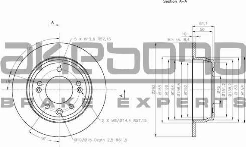 Akebono BN-0118 - Disque de frein cwaw.fr